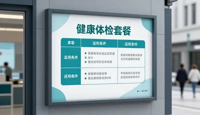 基础健康检查套餐:性能与适用条件的取舍